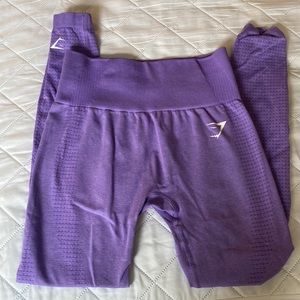 purple gymshark leggings